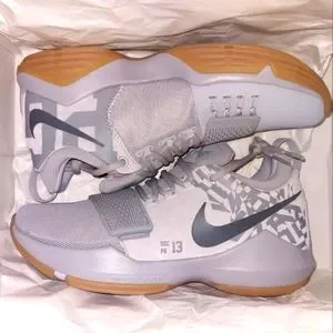NIKE PG 1 Paul George OKC Shoes Wolf Grey 878627-009 Size 9 Gum Bottoms. Nike PG 1 Baseline Men main image 3